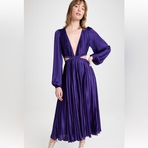 Rococo Sand Purple Midi Dress